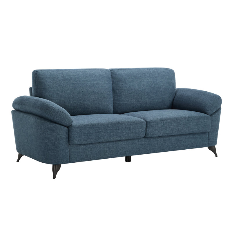 Sabita 5 Seater Linen Sofa, Blue