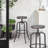 Joandry Swivel Adjustable Height Counter Stool with Metal Frame
