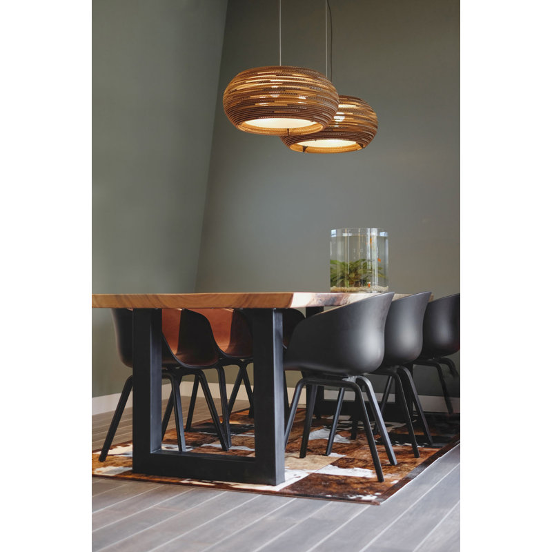 Luminaire suspendu Scraplights Ohio 24 naturel, H 60 po x l 24 po x P 24 po, Brun