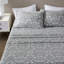 Ensemble de draps 4 pièces avec motif de faune d'hiver sauge, matériau 100% flanelle de coton, luxe surdimensionné pour matelas de 18 po, extrêmement doux après un brossage supérieur, ajusté entièrement élastiqué, pré