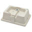 Quality White Ceramic Undermount Sink With Overflow - 19.5X14x6 Inch, Rectangular, Stain-, For Multiple Locations Bathroom 19.5X14x6", Stain , Home & Business