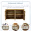 Buffet moderne 4 portes avec espace de rangement. Finition vieillie, convient aux portes d'armoire de différentes pièces et aux détails faits à la main. Style, pour le couloir