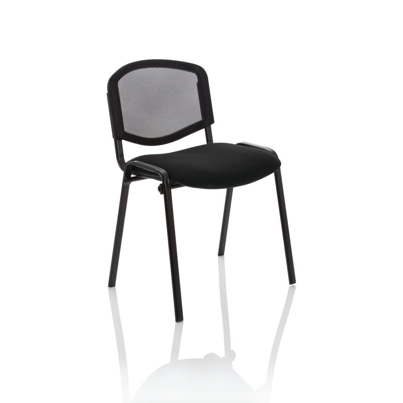 Mesh Back Armless Stacking Chair