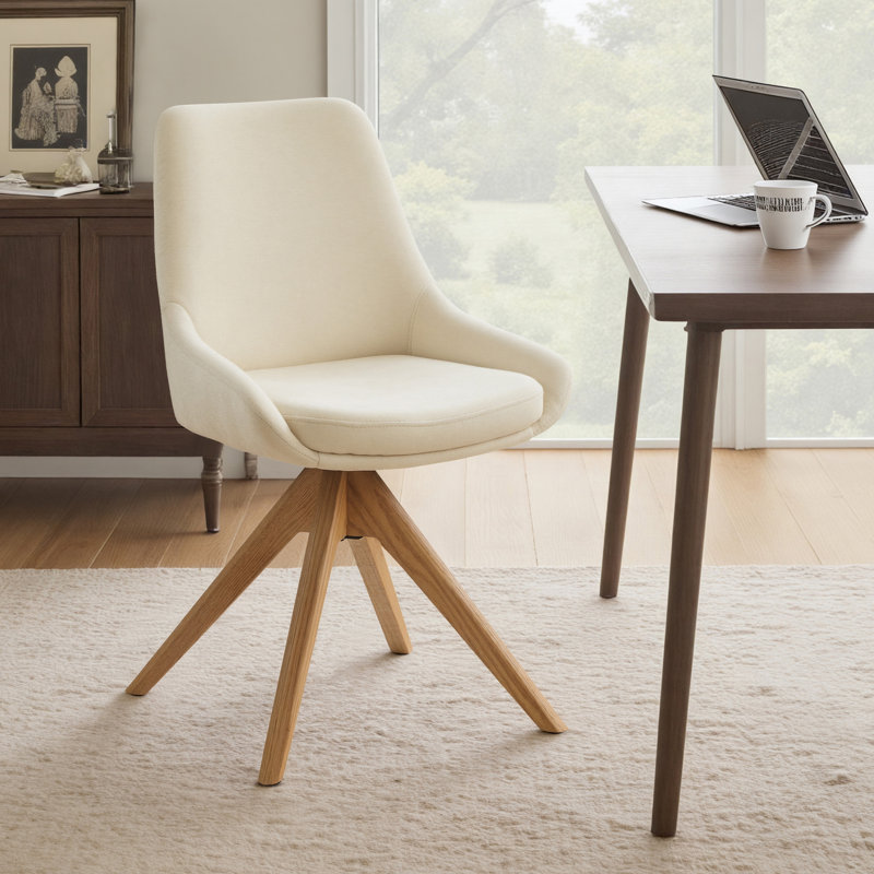 Blue Elephant Side Chair and Task Chair, Beige