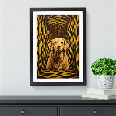 Golden Retriever Op No.2 - Framed Print