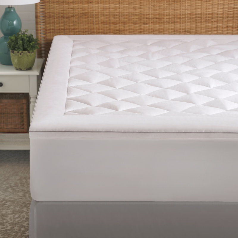 Protège-matelas en duvet synthétique 1 po MicronOne Allergen Barrier, Très grand californien