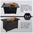 25" H X 42" W Steel Outdoor Fire Pit Table With Lid-866963144