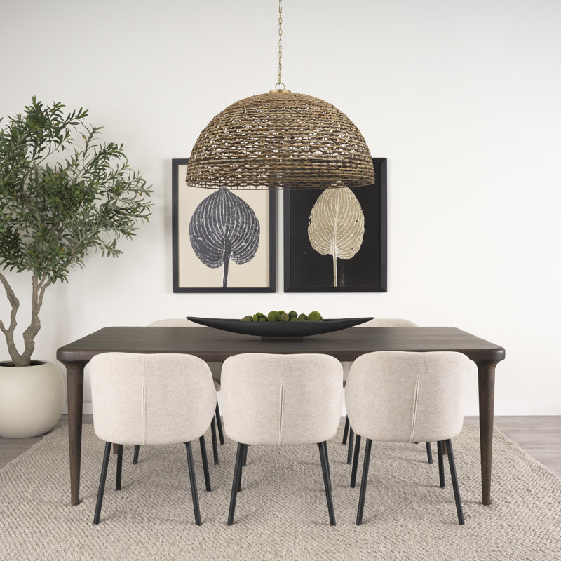 Diane Adamsville Solid Wood Dining Table, 30" H x 84" L x 42" W