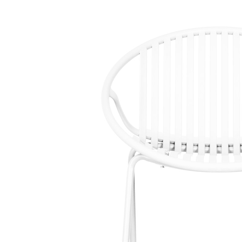 Chaises de salle à manger de patio, Blanc