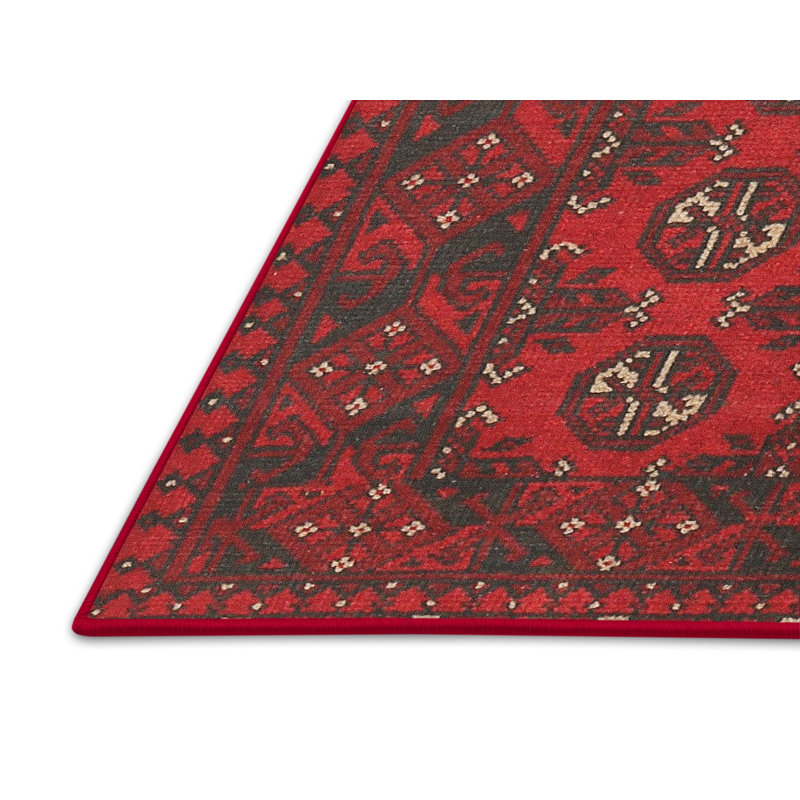 Tapis rouge à motif sud-ouest, Rectangle 5 pi x 7 pi
