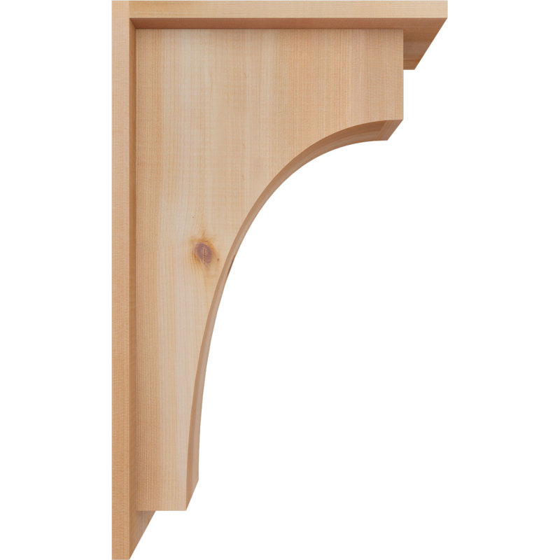 Corbeau Huntington avec plaque arrière, H 20 po x l 5,5 po x P 12 po, Cèdre rouge, Lisse