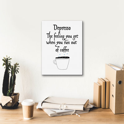 Depresso' by Jan Weiss Canvas Wall Art