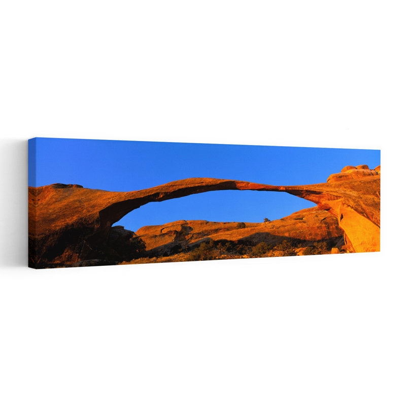 Arches National Park, Utah, États-Unis, art contemporain contemporain, paysage tranquille, H 16 po x l 48 po