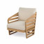 Fauteuil club d'extérieur, bois