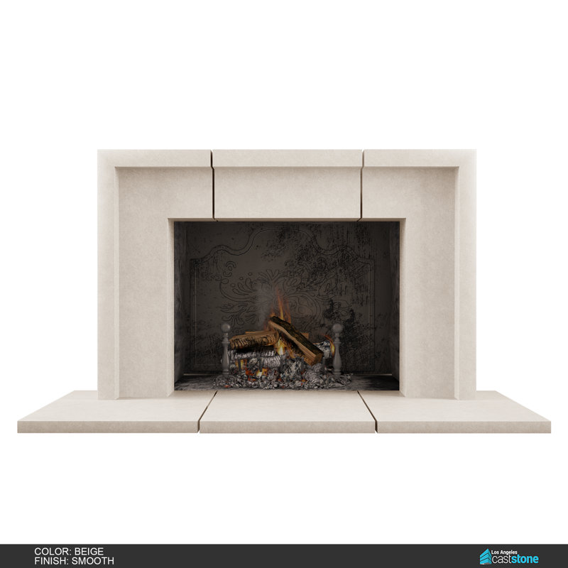 Sevun Fireplace Surround, Smooth Beige