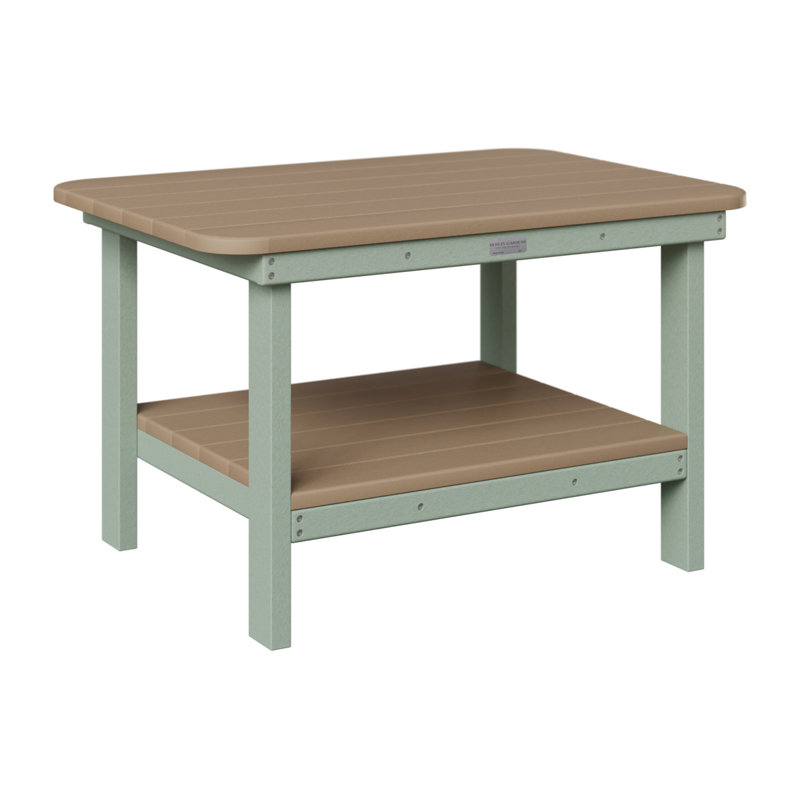 Berlin Gardens Rectangle Coffee Table, Seafoam
