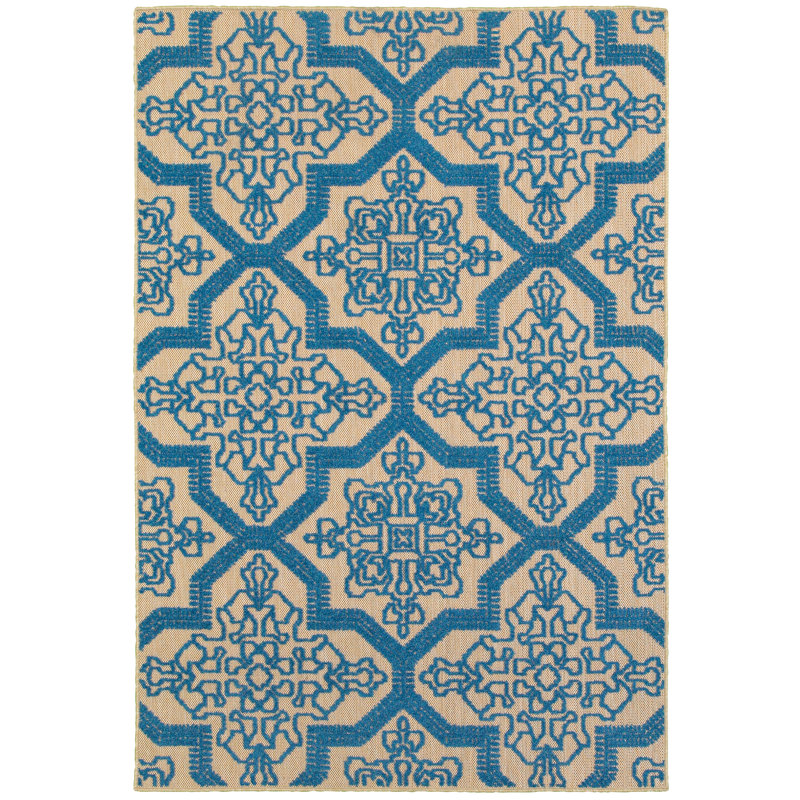 Laub Oriental Indoor / Outdoor Rug, Rectangle 5'3" x 7'6"