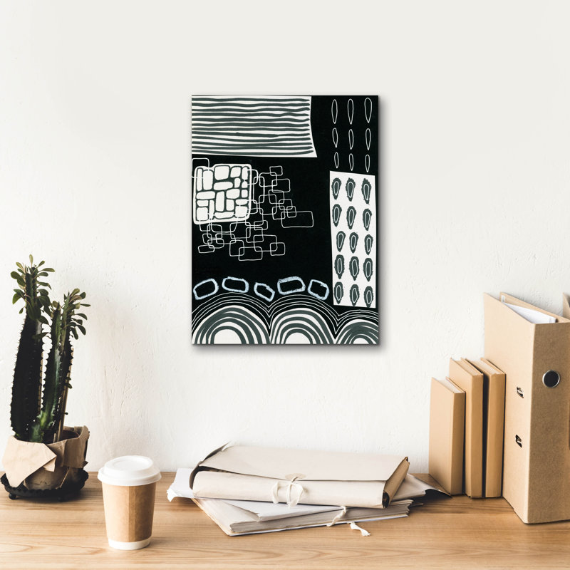 «B&W Fun IV» par Regina Moore, H 16 po x l 12 po x P 0,75 po