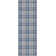 Tapis bleu à tissage plat Kehr