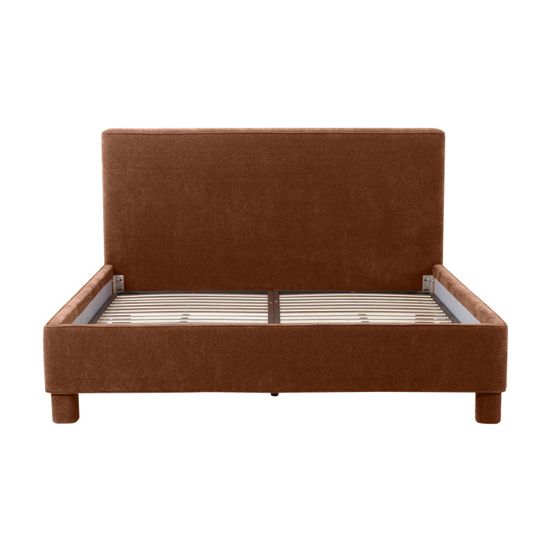 Ichigo Upholstered Platform Bed, King, Light Grey