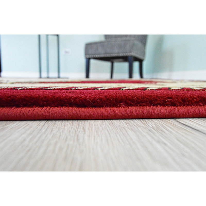 Ramsel Performance Oriental Indoor Rug, Oval 6'6" x 9'2"