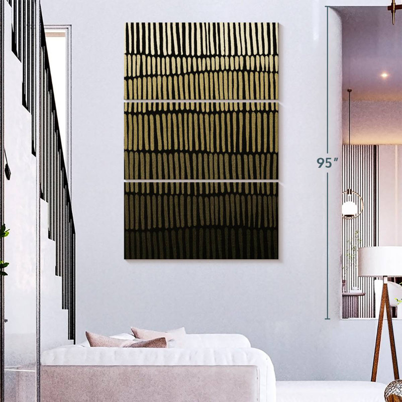 Avery Gradient Ethnic Lines, 74" H x 48" W