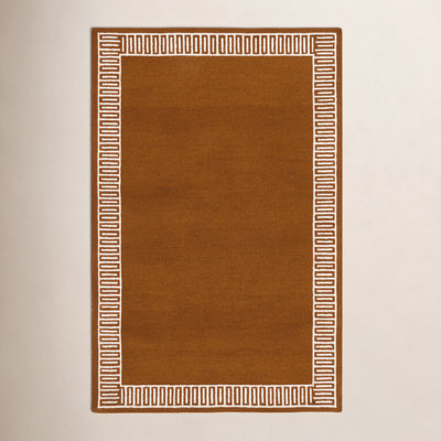 Hand-Tufted Geometric Wool Rug