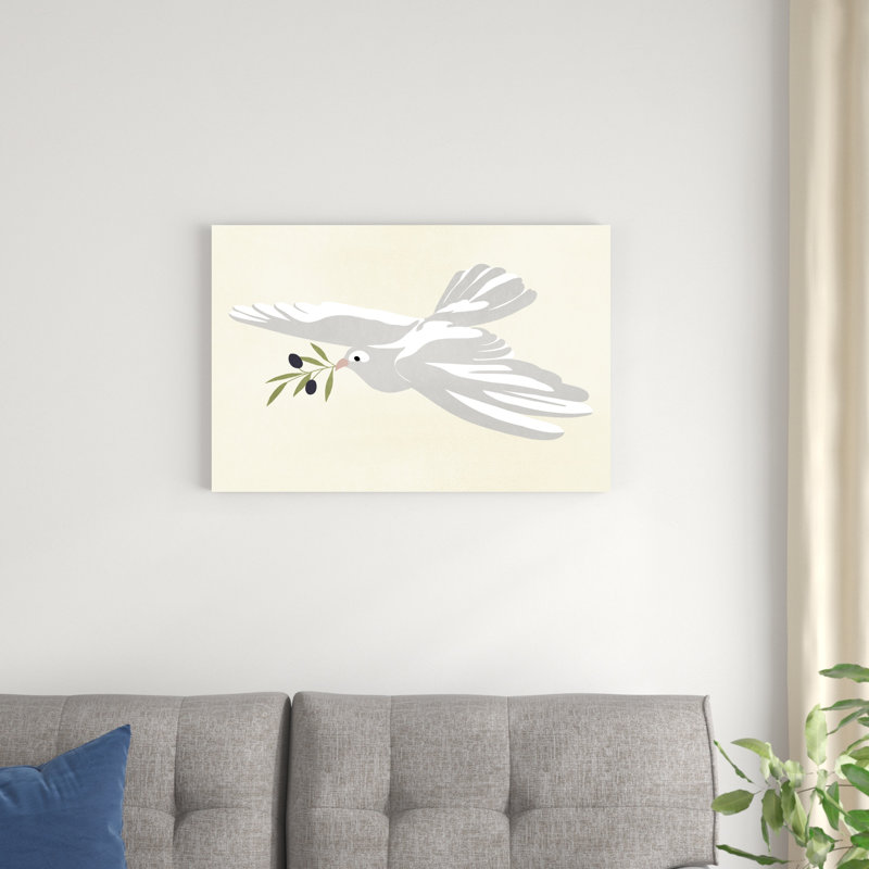 Olive Branch Dove I, H 20 po x l 30 po