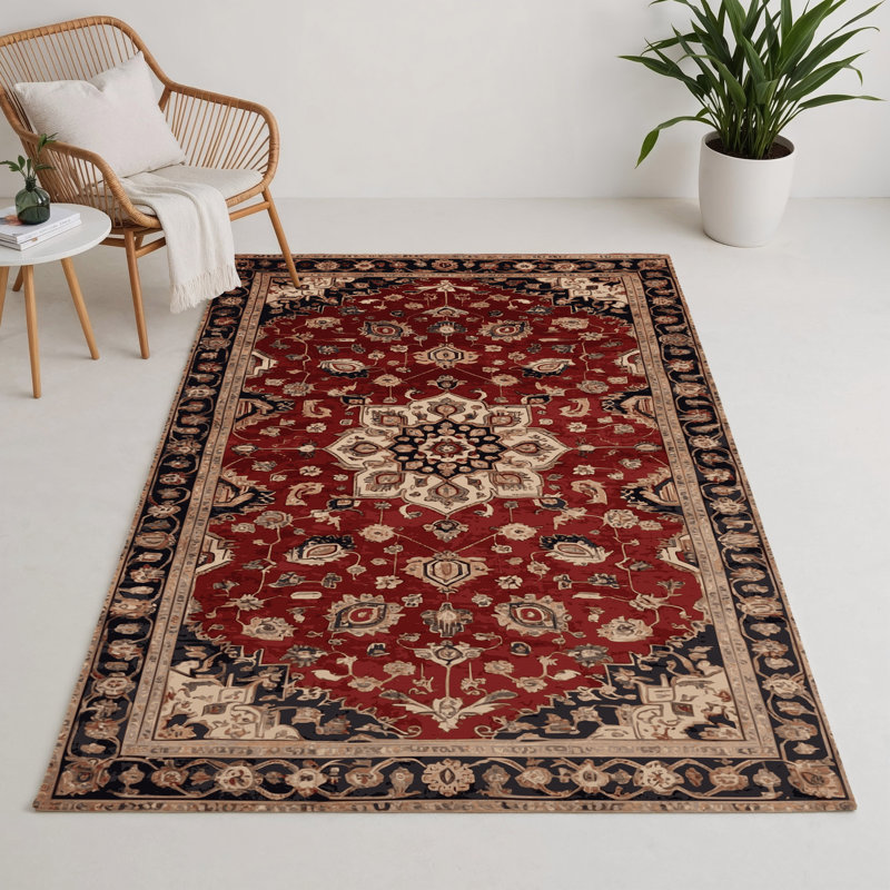 Tapis turc intérieur et extérieur brun, Rectangulaire 3 pi x 5 pi