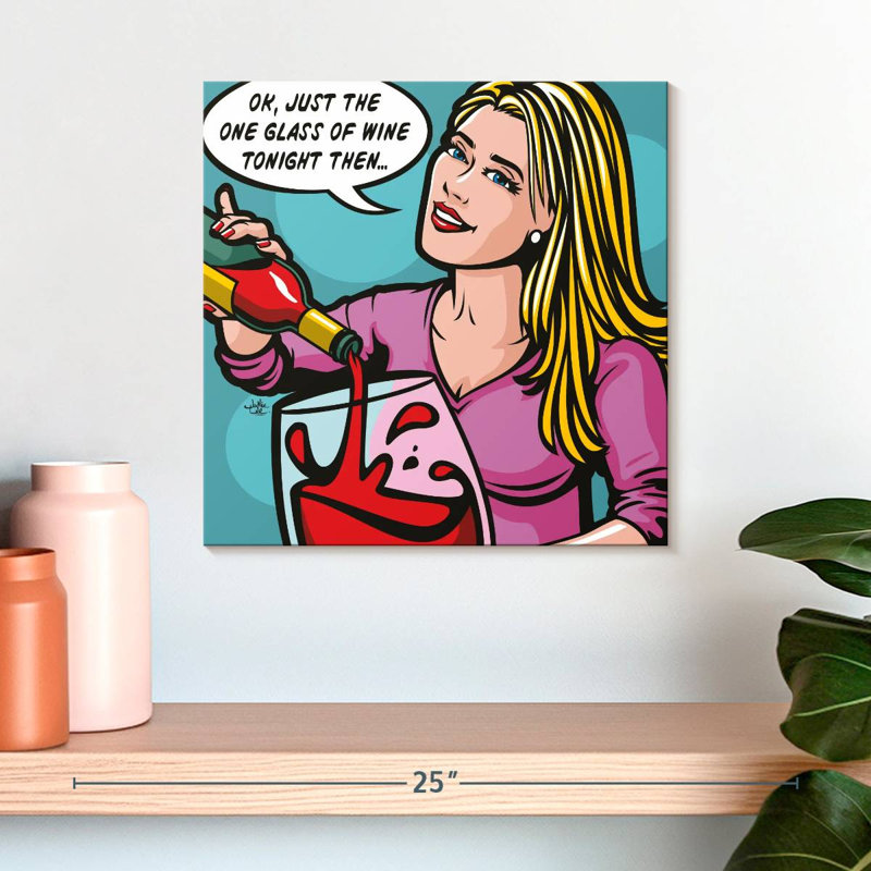 Leisha, un seul verre, H 16 po x l 16 po