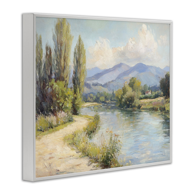 Le long de la rivière de montagne, estampe numérique, conception de Petal Prints Design, H 24 po x l 30 po