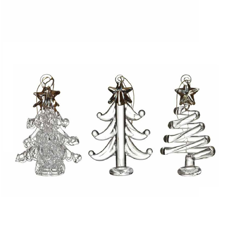 6cm Glass Hanging Figurine Ornament