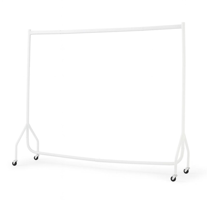 5T X 5Ft Heavy Duty Clothes Rail In White