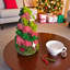 Cône d'arbre de Noël mousse 3D préservé - tourbillon rose