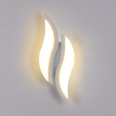 2-Light LED Flush Mounted Wall Sconce