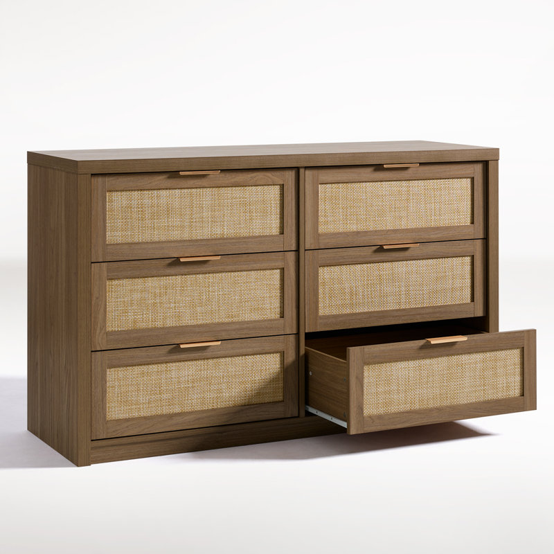 Dearbhaile 52.7" W 6-Drawer Dresser, Special Walnut