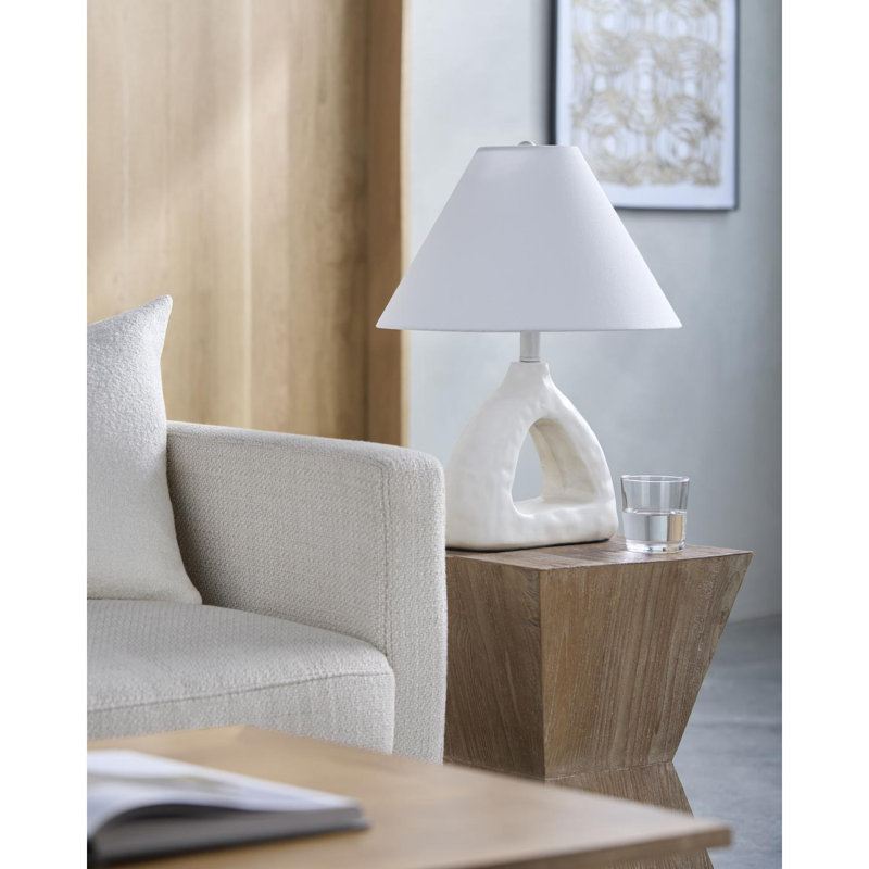 Masahiko Accent Table Lamp, White