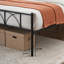 Modern Stylish Iron Bed Frame with Headborad & Footboard, No Box Spring Needed-1614361653-1614361652