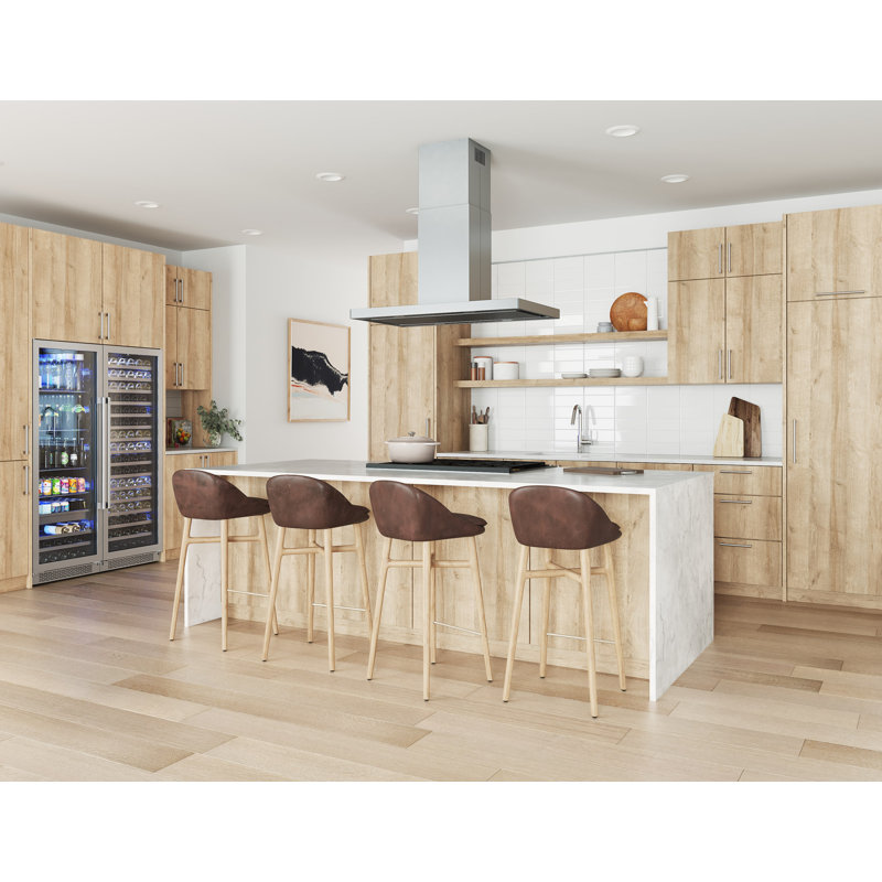 Zephyr Vista 42 in. Island Mount Range Hood with LED Lights in Stainless Steel, 42"