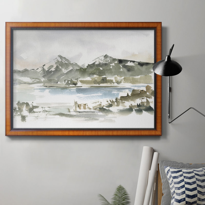 «Snow-Cappé Mountain Study I», toile encadrée de qualité supérieure - prête à être accrochée, 36" H x 24" W x 2.5" D