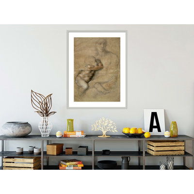 «Madonna and Child» par Michelangelo Buonarroti, impression giclée encadrée