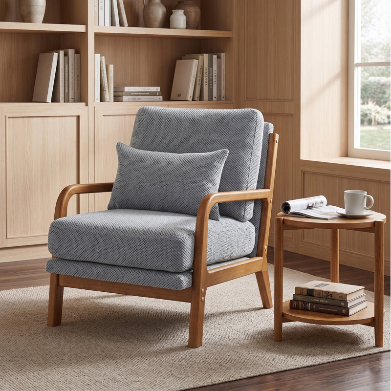 Chaise longue en bois, Light Grey