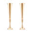 2PCS 56 cm / 22,05 po de haut mariage vase en métal or trompette pour les tables
