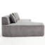 Canapé modulaire à compression avec méridienne confortable, canapé à compression irrégulière en forme de L avec siège profond, canapé-lit modulaire minimaliste pour salon, chambre à coucher, salon, salon, gris clair-1861714382