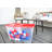 SimplyKleen 14.5-Gallon Recycling Totes, 4-Pack | Heavy-Duty & Leak-Proof | Red, White & Blue Patriotic Design for 4th of July, Trash & Recycling Bin
