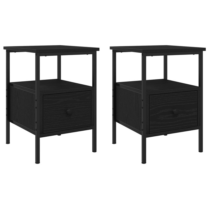34cm W Manufactured Wood Bedside Table