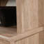 Pour bureau, finition brune, style, bois d'ingénierie, tablette réglable derrière le verre trempé encadré, gestion des câbles, profondeur de 31,89 po, largeur de 17,77 po, hauteur de 42,55 po, poids de 76,3 lb