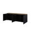 Unfinished Display Stand with Fireplace Included-1355411279