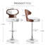 Tabourets de bar pivotants avec dossier Olivetti-1882189545-1882189551-1891964749