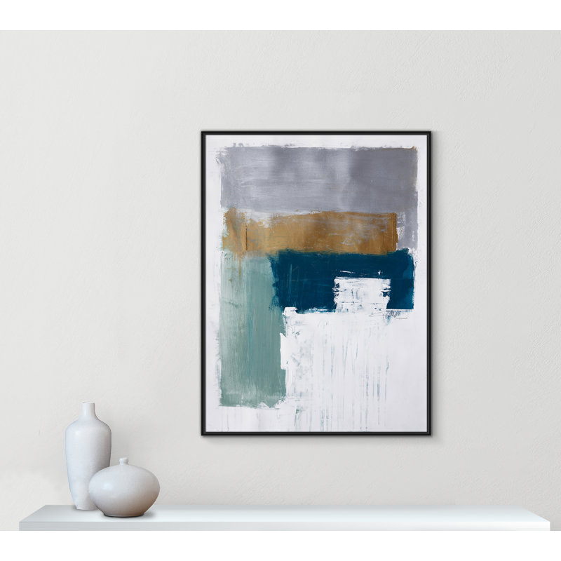 «Quiet Meadow I Print» par Fredrick Ashcroft, Toile avec cadre, L 37,5 po x H 49,5 po, Cadre flottant noir